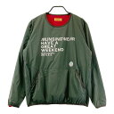 MUNSING WEAR マンシングウェア 2024年モデル 長袖プルオーバー プリント カーキ系 M 【中古】ゴルフウェア メンズ