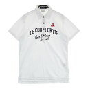 LE COQ GOLF ルコックゴルフ 半袖ポロシャツ ホワイト系 M 【中古】ゴルフウェア メンズ(4)