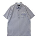 CALLAWAY キャロウェイ 半袖ポロシャツ ボタンダウン ネイビー系 LL 【中古】ゴルフウェア メンズ