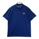 CALLAWAY キャロウェイ 2024年モデル モックネック半袖Tシャツ ネイビー系 3L 【中古】ゴルフウェア メンズ