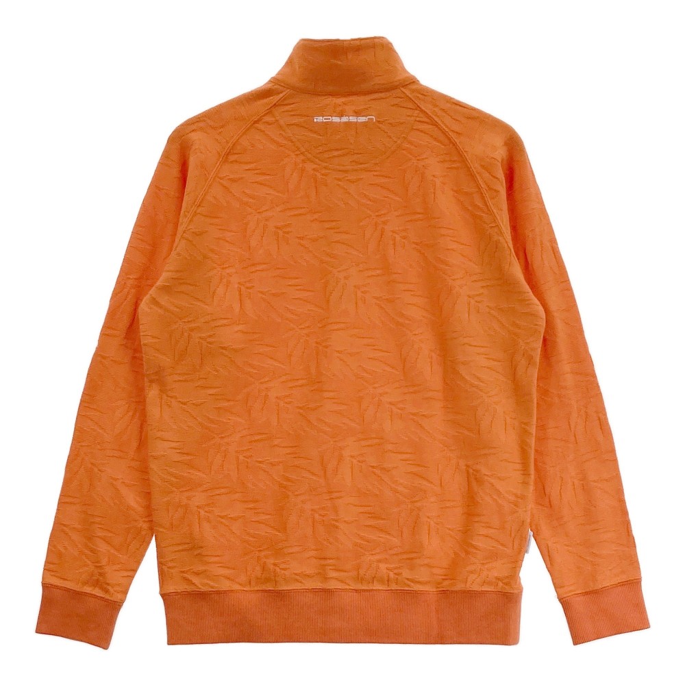 ROSASEN ロサーセン ハーフジップ ニットセーター オレンジ系 L 【中古】ゴルフウェア メンズ