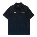 CALLAWAY キャロウェイ 半袖ポロシャツ ブラック系 LL 【中古】ゴルフウェア メンズ