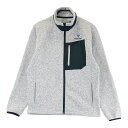 TOUR STAGE ツアーステージ 裏起毛 ニット ジップジャケット グレー系 L 【中古】ゴルフウェア メンズ