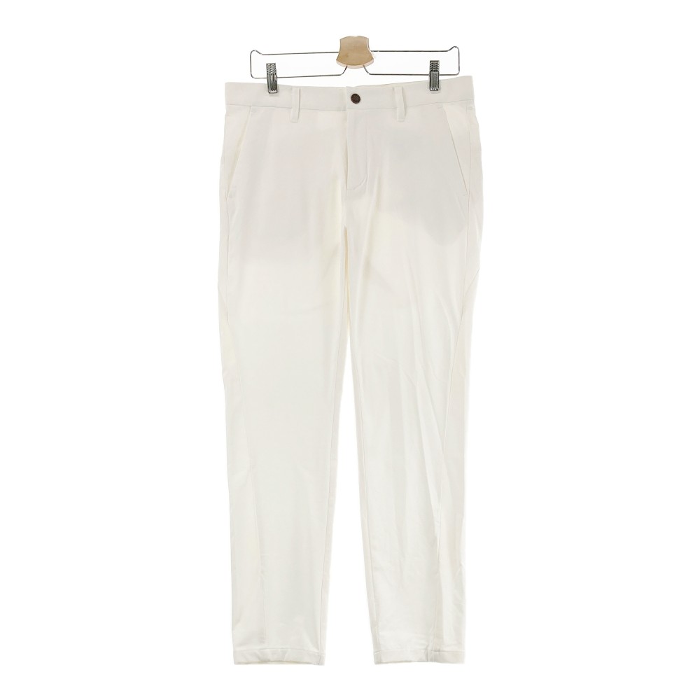 DESCENTE GOLF デサントゴルフ ストレッチパンツ ホワイト系 O 【中古】ゴルフウェア メンズ