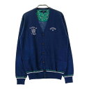 CALLAWAY キャロウェイ ニット カーディガン ネイビー系 M 【中古】ゴルフウェア メンズ