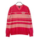ZOY ゾーイ ニット セーター ピンク系 3 【中古】ゴルフウェア メンズ