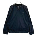 NIKE GOLF ナイキゴルフ Vネック ナイロンブルゾン ブラック系 XL 【中古】ゴルフウェア メンズ