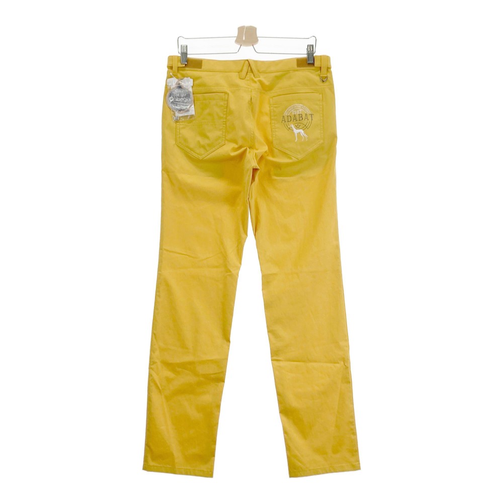 ADABAT アダバット ロングパンツ イエロー系 46 【中古】ゴルフウェア メンズ
