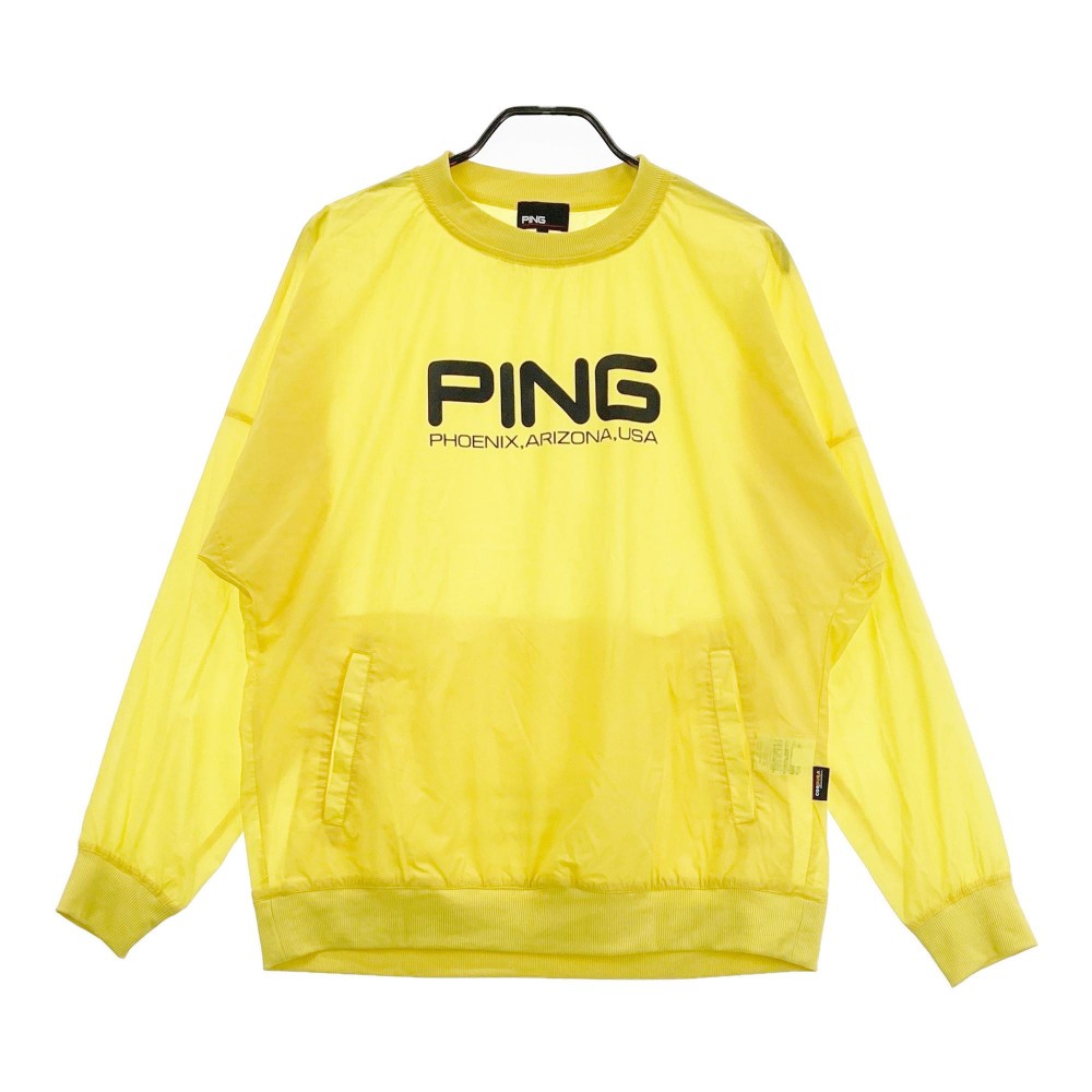 PING ピン スニード ジャケット ブルゾン イエロー系 L 【中古】ゴルフウェア メンズ