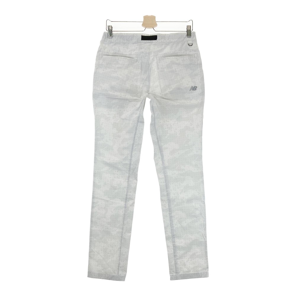 NEW BALANCE GOLF ニューバランス ストレッチ ロングパンツ 総柄 グレー系 4 【中古】ゴルフウェア メンズ