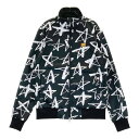 LOUD MOUTH ラウドマウス 裏起毛ジップジャケット シューティングスター柄 ブラック系 M 【中古】ゴルフウェア メンズ