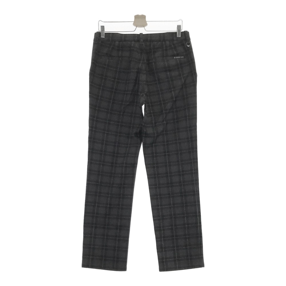 ADABAT アダバット ダウン入 ストレッチパンツ チェック柄 ブラック系 46 【中古】ゴルフウェア メンズ
