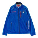 BRIDGESTONE GOLF ブリヂストンゴルフ AD-6GY01D 裏地付 2WAY ジップジャケット ブルー系 M 【中古】ゴルフウェア メンズ