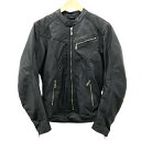 MOTO BASE モトベース レザージャケット ブラック系 M 【中古】バイクウェア メンズ