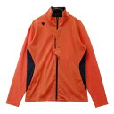 DESCENTE GOLF デサントゴルフ 長袖ジャケット オレンジ系 M 【中古】ゴルフウェア メンズ