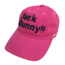 JACK BUNNY ジャックバニー キャップ ピンク系 FR 【中古】ゴルフウェア(4)