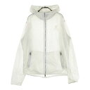 MARK&LONA マークアンドロナ 薄手 ナイロン ジップパーカー ロゴ 総柄 ホワイト系 52 【中古】ゴルフウェア メンズ