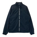 G/FORE ジーフォア ジップジャケット ロゴ 総柄 ブラック系 2 【中古】ゴルフウェア メンズ