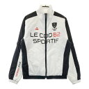 LE COQ GOLF ルコックゴルフ 2WAY 中綿ジャケット ホワイト系 L 【中古】ゴルフウェア メンズ