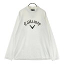 CALLAWAY キャロウェイ 長袖ハイネックTシャツ ホワイト系 L 【中古】ゴルフウェア メンズ
