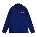 CALLAWAY キャロウェイ 長袖ポロシャツ ネイビー系 M 【中古】ゴルフウェア メンズ