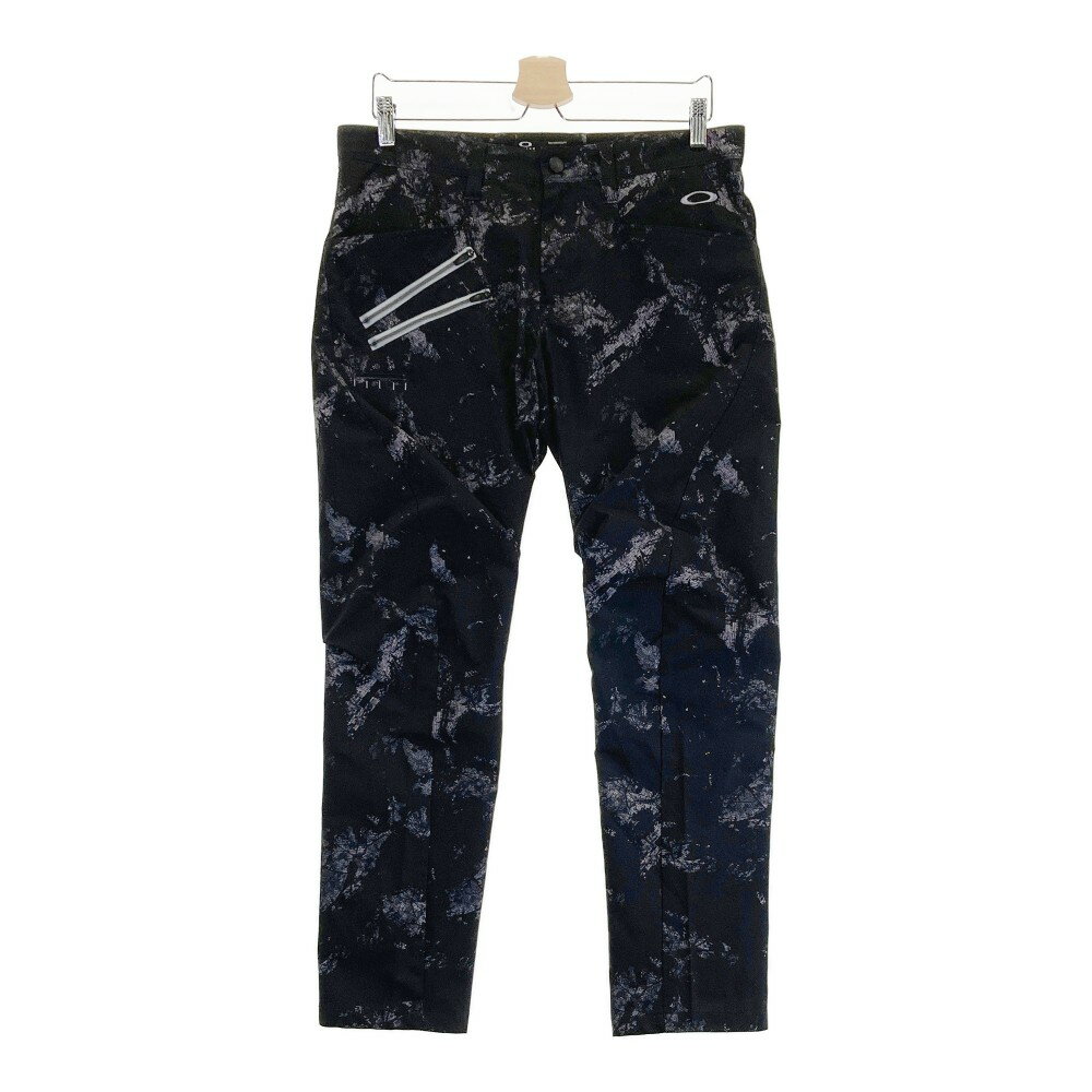 OAKLEY オークリー FOA405750 パンツ 総柄 ブラック系 34 【中古】ゴルフウェア メンズ