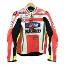 DAINESE ダイネーゼ レザージャケット DUCATI ROSSI ホワイト系 50 【中古】バイクウェア メンズ