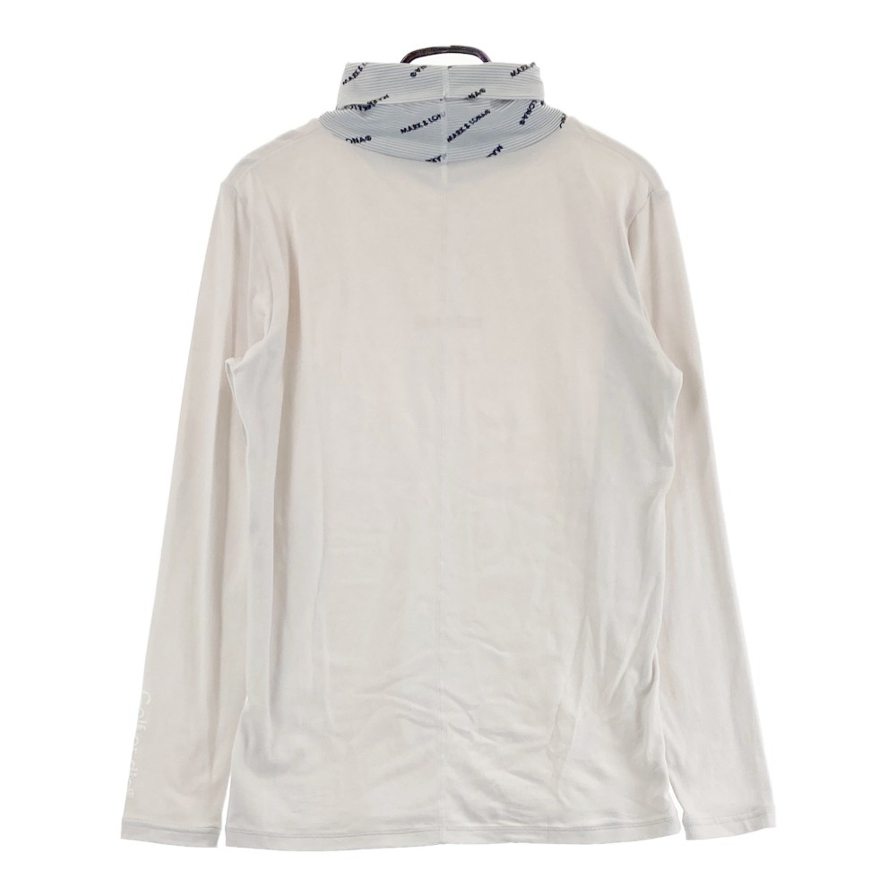 MARK&LONA マークアンドロナ タートルネック 長袖Tシャツ ボーダー柄 グレー系 48 【中古】ゴルフウェア メンズ