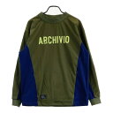 ARCHIVIO アルチビオ モックネック 切替 ブルゾン カーキ系 48 【中古】ゴルフウェア メンズ