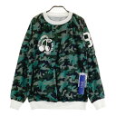 PEARLY GATES パーリーゲイツ スニードジャック 2WAY ナイロン ブルゾン 迷彩 カモフラ柄 カーキ系 2 【中古】ゴルフウェア メンズ