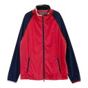 TOMMY HILFIGER GOLF トミー ヒルフィガーゴルフ 2way 裏メッシュ ジップジャケット レッド系 M 【中古】ゴルフウェア メンズ
