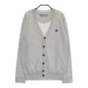 BURBERRY BLACK LABEL バーバリーブラックレーベル ウール混ニット カーディガン グレー系 1 【中古】メンズ