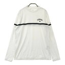 CALLAWAY キャロウェイ モックネック長袖Tシャツ ホワイト系 LL 【中古】ゴルフウェア メンズ