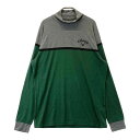 CALLAWAY キャロウェイ ハイネック長袖Tシャツ グリーン系 LL 【中古】ゴルフウェア メンズ