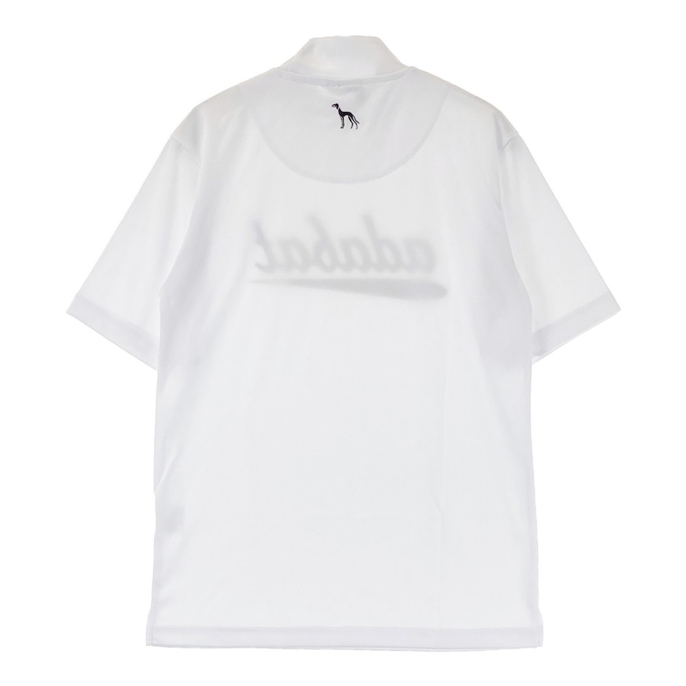 ADABAT アダバット 半袖ハイネックTシャツ ホワイト系 S 【中古】ゴルフウェア メンズ