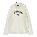 CALLAWAY キャロウェイ ハイネック 長袖Tシャツ ホワイト系 LL 【中古】ゴルフウェア メンズ