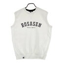 ROSASEN ロサーセン ニット ベスト ホワイト系 L 【中古】ゴルフウェア メンズ
