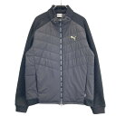 PUMA GOLF プーマゴルフ 中綿ジャケット ブラック系 L 【中古】ゴルフウェア メンズ