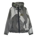 MARK&LONA マークアンドロナ 裏メッシュ ジップパーカー ジャケット 総柄 ブラック系 44 【中古】ゴルフウェア メンズ