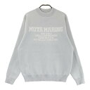 MUTA MARINE ムータマリン フロントロゴ 長袖ニットセーター グレー系 4 【中古】ゴルフウェア メンズ