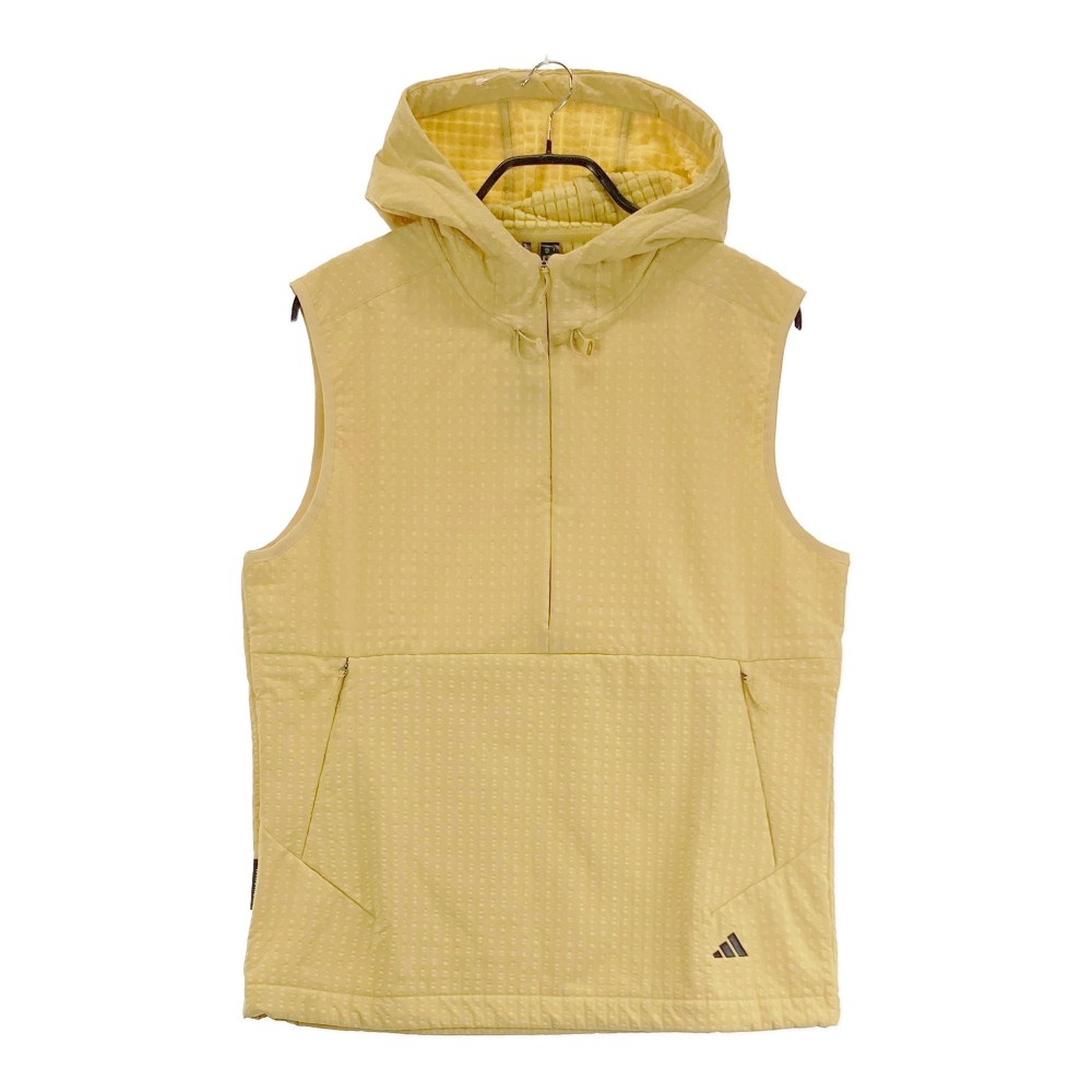 ADIDAS GOLF アディダスゴルフ IW2818 2024年 ハーフジップ ベスト ベージュ系 L 【中古】ゴルフウェア..