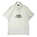 CALLAWAY キャロウェイ フロントプリント 半袖ポロシャツ ホワイト系 LL 【中古】ゴルフウェア メンズ