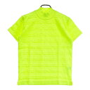 1PIU1UGUALE3 GOLF GRK045 半袖ニット セーター 総柄 イエロー系 4 【中古】ゴルフウェア メンズ