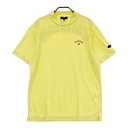 CALLAWAY キャロウェイ 2024年モデル ハイネック 半袖Tシャツ イエロー系 L 【中古】ゴルフウェア メンズ