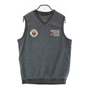 ROUGH&SWELL ラフアンドスウェル 起毛 ベスト グレー系 S 【中古】ゴルフウェア メンズ