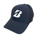 BRIDGESTONE GOLF ブリヂストンゴルフ メッシュキャップ ネイビー系 56-59cm 【中古】ゴルフウェア(4)