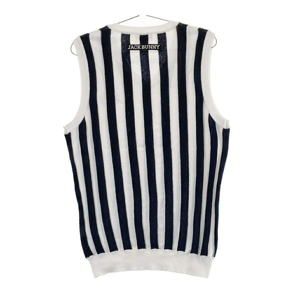 JACK BUNNY ジャックバニー ニットベスト ネイビー系 5 【中古】ゴルフウェア メンズ