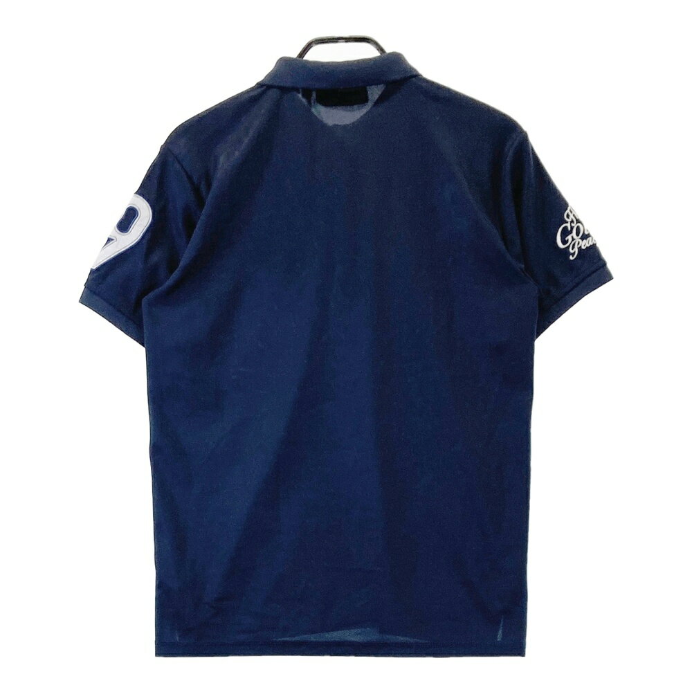 GOTCHA ガッチャ 半袖ポロシャツ ネイビー系 M 【中古】ゴルフウェア メンズ
