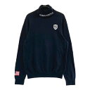 PEARLY GATES パーリーゲイツ タートルネック ニットセーター ネイビー系 5 【中古】ゴルフウェア メンズ