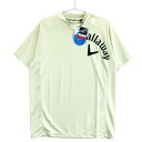 CALLAWAY キャロウェイ モックネック 半袖Tシャツ グリーン系 L 【中古】ゴルフウェア メンズ